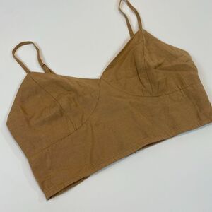 Japna neutral or tan crop top size L